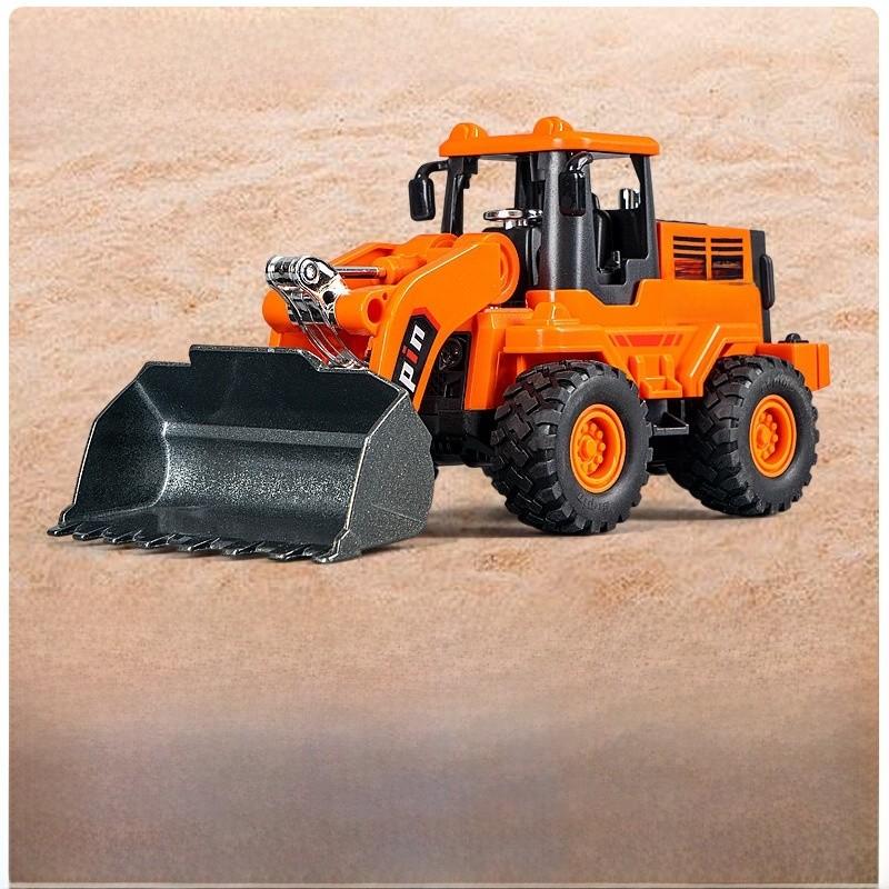 Childrens Bulldozer Model With Alloy Scoop And Inertia Drive For Kids Play And Handeye Coordination Development