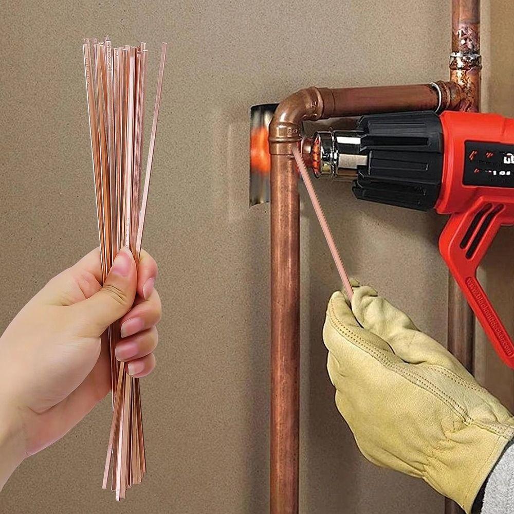 4Pcs 250mm Phosphor Copper Welding Rod  for Mechanical Repair and Refrigeration Equipment