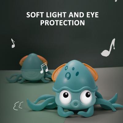 Crawling Octopus Toys with Light&Music Escape Octopus Electronic Toys with Sensor Obstacle Avoidance Function