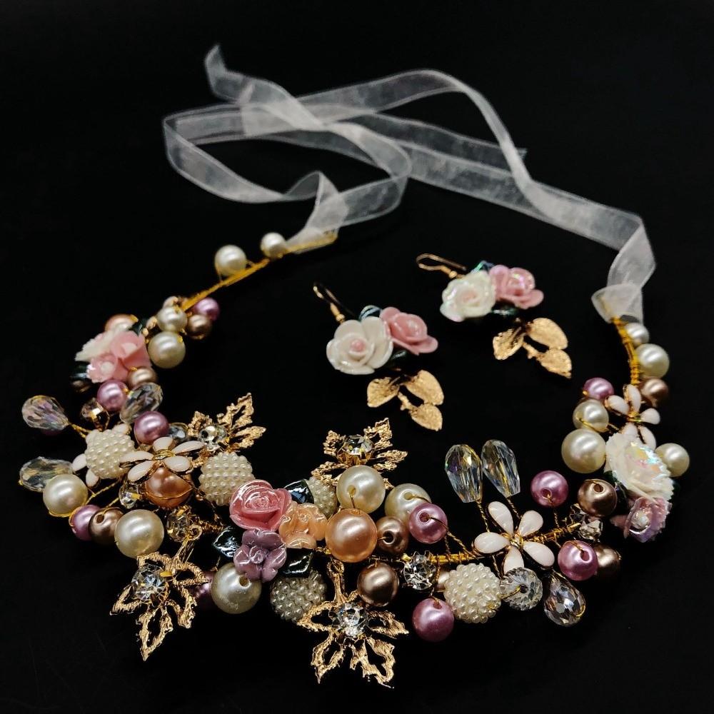 Rhinestone Princess Crowns Gold Color Bride Tiaras Simple Flower Crown  Wedding