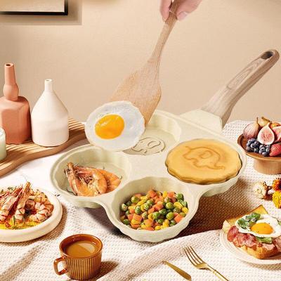 Non-stick 4-Hole Cartoon Egg Frying Pan