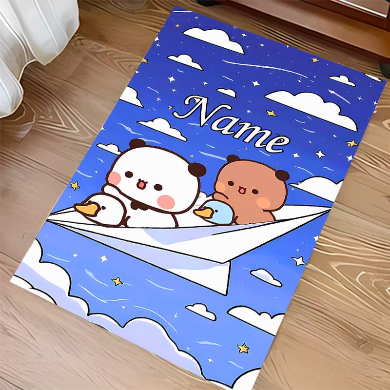 Custom personalization Bubu Dudu Print Area Rug - Soft, Washable Non-Slip Indoor Mat,Living Room,Home&Office Decorative Rug