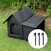 Outdoor Cat House Kitten Shelter Protection Weatherproof All Season Nest Pet for Outside Barn