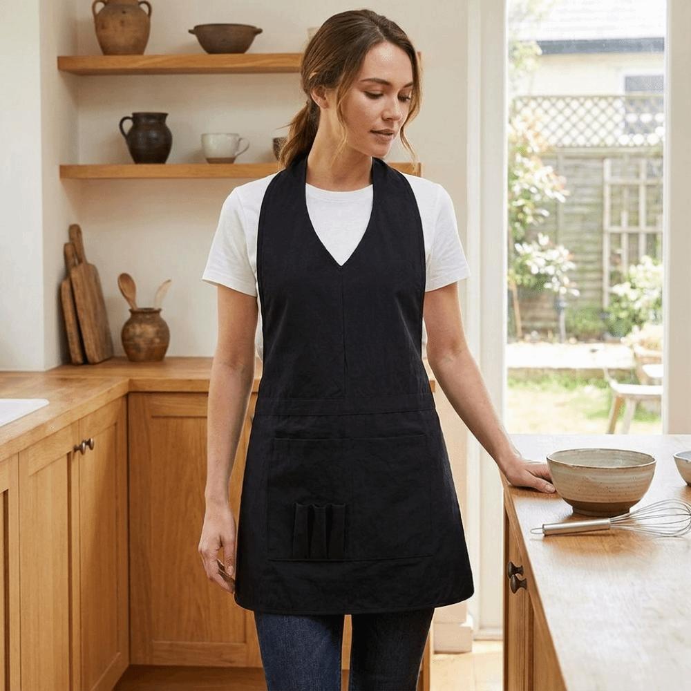 Wear Resistant Workwear Apron Waterproof Sleeveless Apron Portable Cooking Apron  Baking Workwear