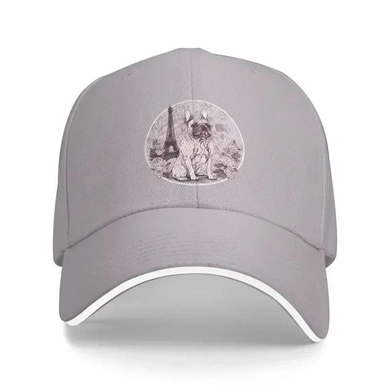 Custom Funny French Bulldog Lovers Baseball Cap Men Women Adjustable Dad Hat Streetwear