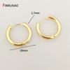 3 Styles Fashion Rhodium/Gold Plated Simple Hoop Earrings for Women Circle Piercing Round Ring Earrings Wholesale