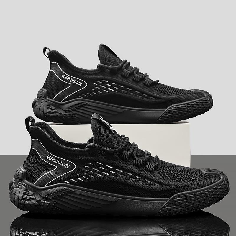 Men's Shoes New Summer Breathable Casual Sports Net Shoes Running Soft-soled Fly-woven Mesh Lightweight Trendy Shoes