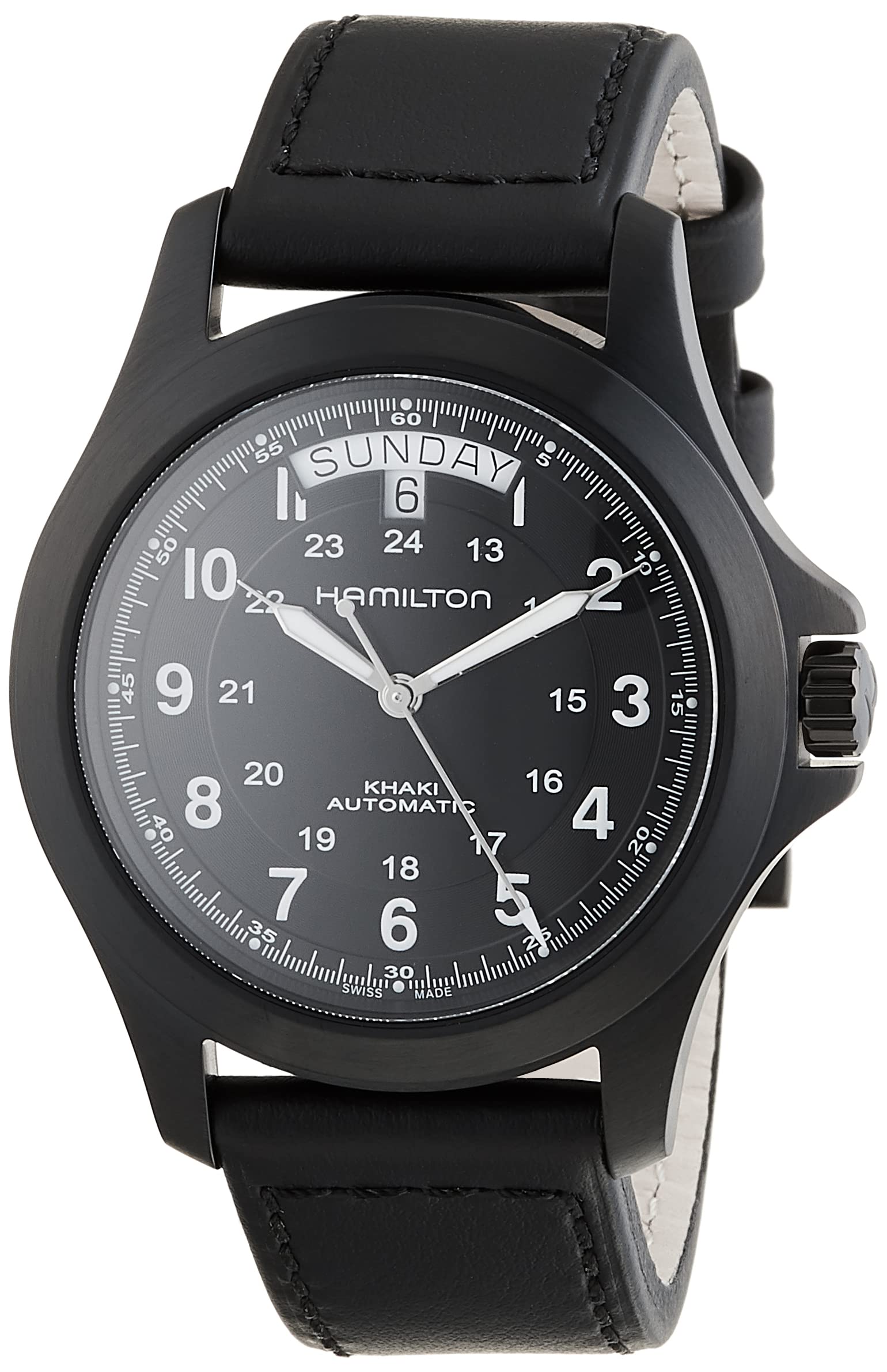 

Чоловічий автоматичний годинник Hamilton Khaki Field King Auto, H64465733, Офіційна гарантія [Імпортований]