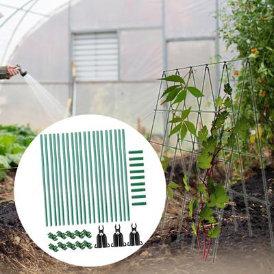 Cucumber Trellis ,A Frame Garden ,with Netting, Metal Grow Support for ,Tomato