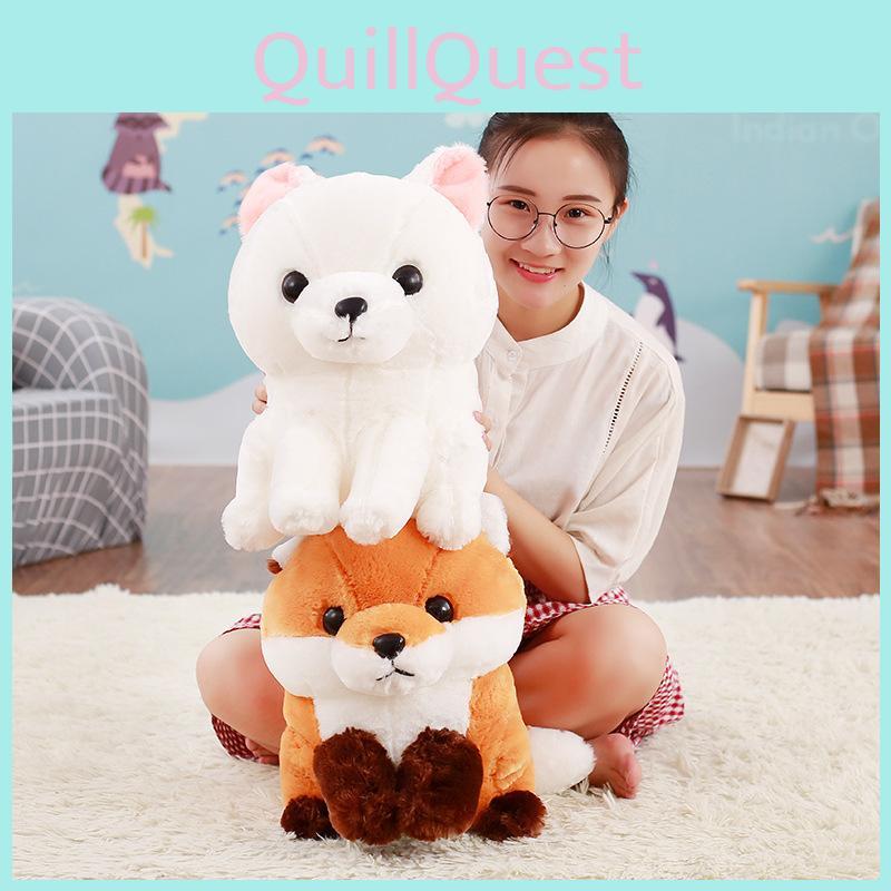 Fox Long Tailed Plush Toy Cartoon Stuffed Animal Doll Decorations Gift Kids