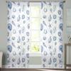 Starfish And Shell Coral Retro Window Tulle Curtains for Living Room Bedroom Hotel Luxury Decoration Sheer Curtains