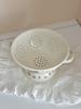 Enameled Retro Fruit Basket Draining Tray Storage Basket Kitchen Accessories Handmade Dishwasher Safe Fruit Serving Bowl
