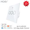 MOES WiFi Wall Touch Smart Light Switch RF Wireless Smart Life/Tuya 2/3 Way Muilti-Control Association