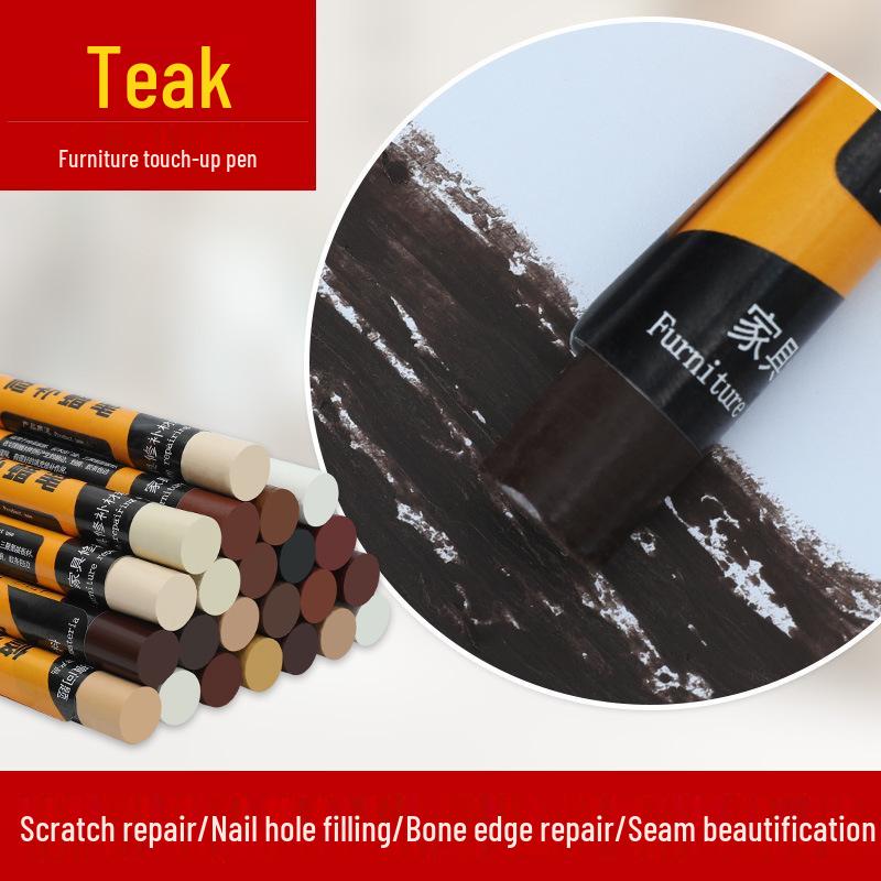 Furniture Repair Kit: Crayons & Touch-Up Pens for Wood Scratches and Nail Holes | Free Shipping