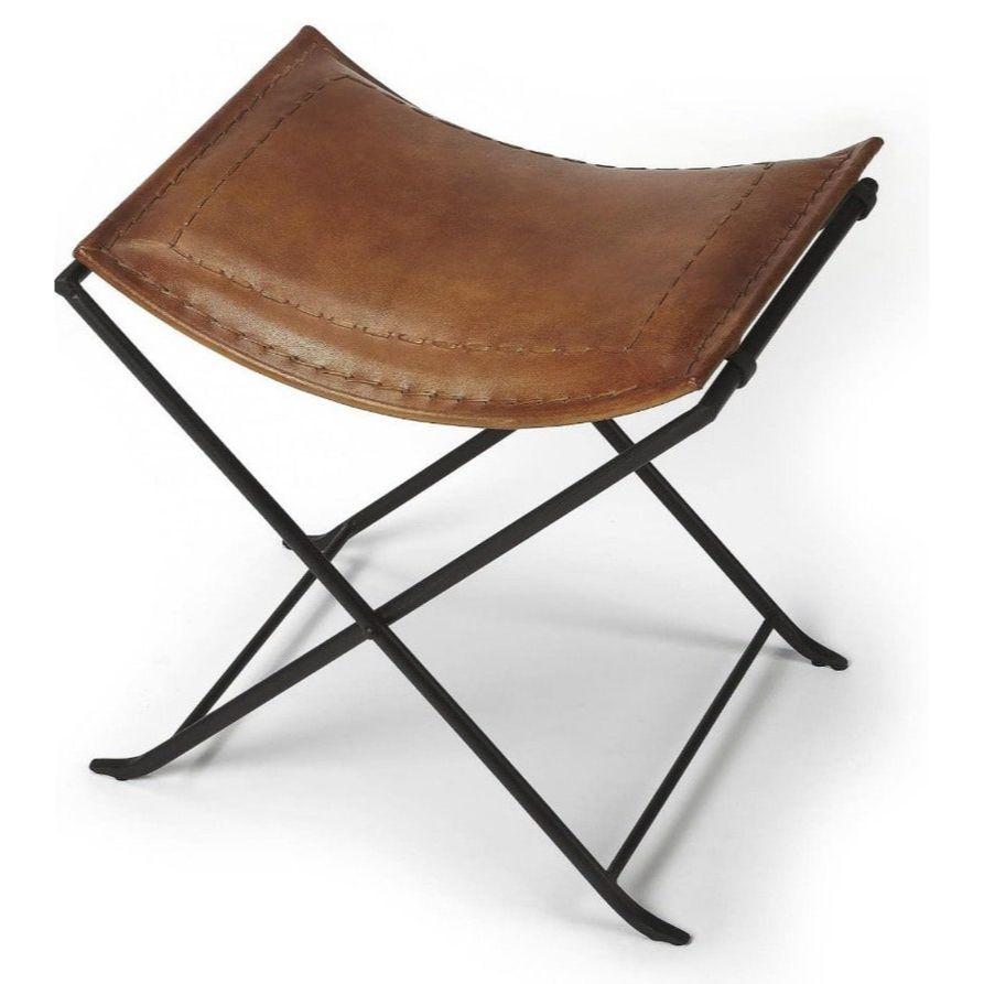 

Табурет ручной работы Butler Melton Brown из кожи, стул для охоты, походный табурет для гостиной, складной табурет для отдыха, кожаный табурет