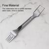 Stainless Steel Watermelon Slicer 2 In 1 Smooth Handheld Replacement Reusable Washable Household Kitchen Fork Tool