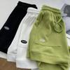 Damen Bequem Locker Weites Bein Kordelzug A Hose Schmale Taille Schmal Geschnitten Lässig Zuhause Vielseitig Sport