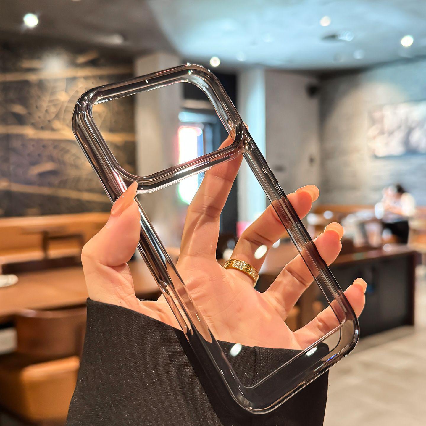 Transparent TPU Anti-fall Dirt-resistant Soft Phone Case for Apple 14 Pro Max iPhone 8