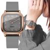 Women Square Watches Casual Silicone Strap Quartz Watch for Girls Clock