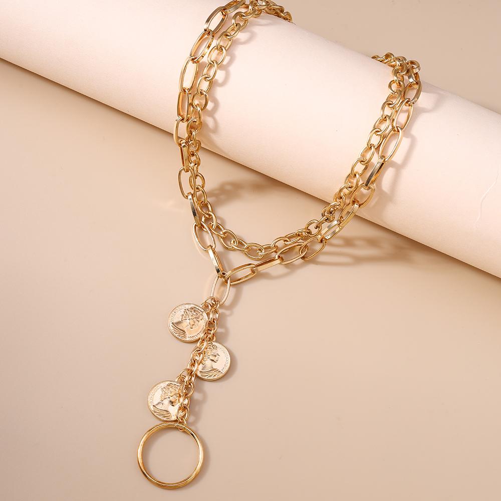 New Statue Pendant Necklaces Multilayer Choker Necklaces Chain Handmade Party Jewelry Gifts
