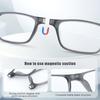 New Folding Neck Hanging Presbyopia Glasses Hd Resin Fashion Magic Magnet Presbyopia Glasses Presbyopic Eyeglasses