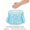 Foldable Basin Portable Travel Laundry Washbasin Foot Soaking Bag Bucket Travel Basin