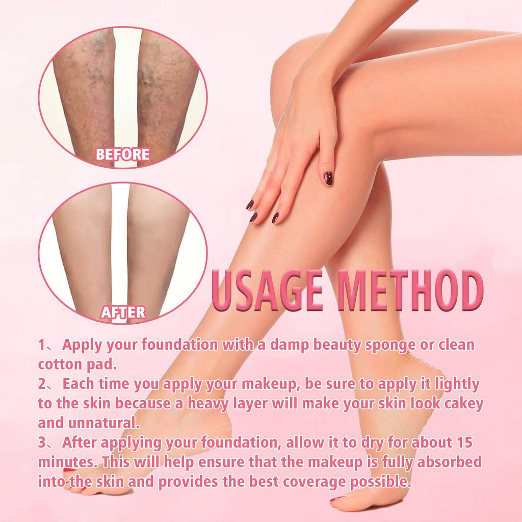 100ml Body Foundation Liquid Concealer Moisturizing Long Lasting Body Makeup