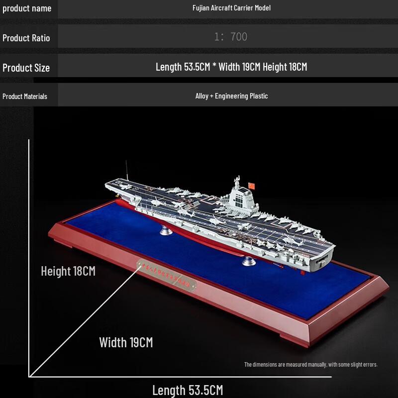Авианосец Фуцзянь 1:Модель из сплава в масштабе 700