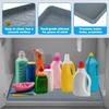 Thickened Silicone Under Sink Mat Heat Resistant Waterproof Cabinet Liner Bathroom Kitchen Cabinet Protector Mat Heightened Edge