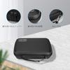 ProCase Gadget Pouch, Waterproof EVA, Large Capacity, 3-Layer Black L