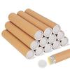 2 Pcs Mailing Tubes Paper Tubes Shipping Cardboard Blueprints Artwork Poster Kraft Extra Heavy-Duty Thickness Posters Rod Storing Protecting