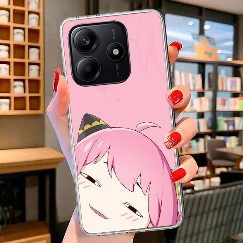 S-Spy Family Anya Phone Case For Xiaomi Redmi Note 15 14 13 12 11 10 Pro Plus 14S 12S 11S 11T 11E 10S Soft Fundas Shell Redmi No