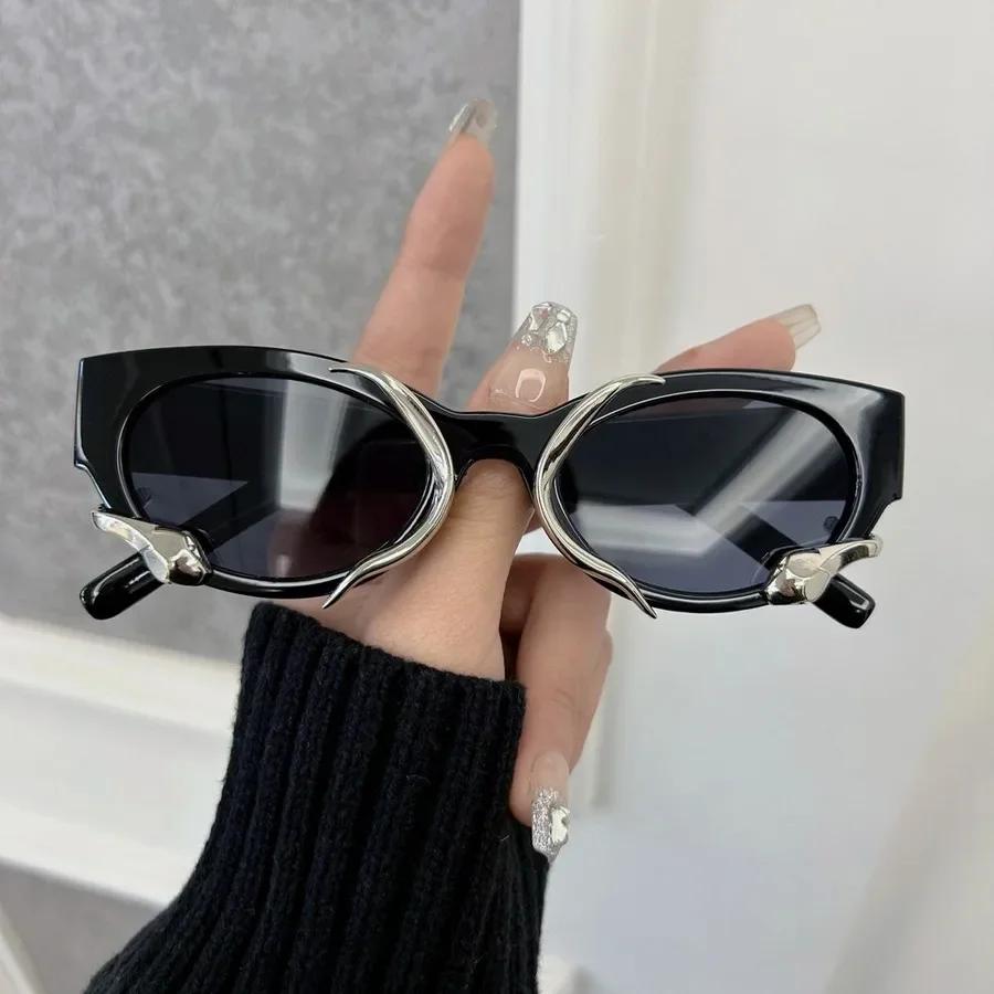 

Модные солнцезащитные очки «кошачий глаз» женские мужские ретро зеркальные линзы стильные солнцезащитные очки женские мужские цвета личности