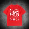 Bicycle Riding Club Creative Mountain Bike Print Pattern Cotton Tshirt Unisexs Clothing Womens Clothing  Summer New T Shirt