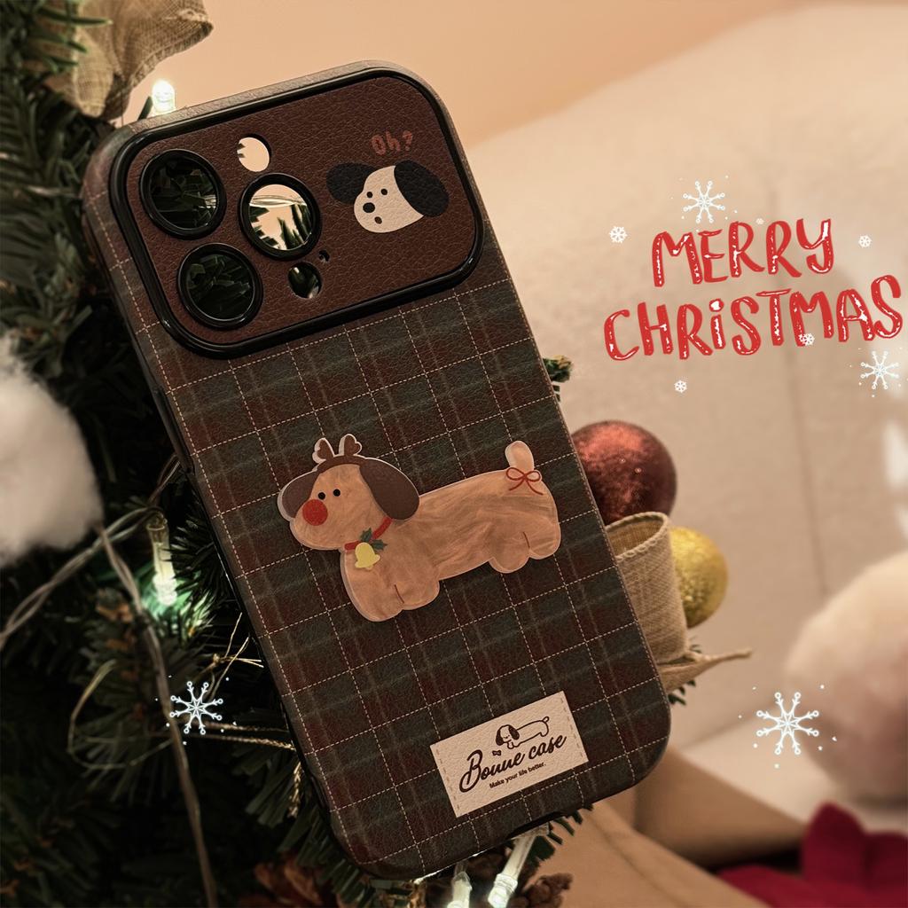 Christmas Puppy Case for iPhone 16 15 14 13/12promax