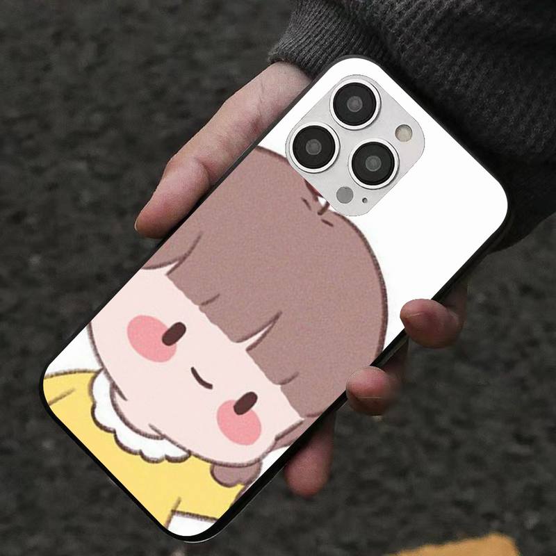 Cute Cartoon Girl Phone Case For Iphone 7 8 Plus X Xr Xs 11 12 13 Se2020 Mini Mobile Iphones 14 Pro Max Case