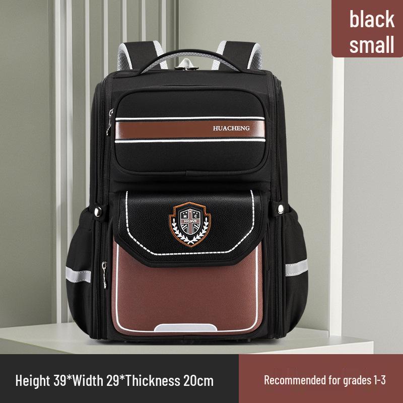 Children's Spine Protection Backpack, Ages 6-12, Grades 1-6, with Double Straps and Burden Reduction for Primary School.