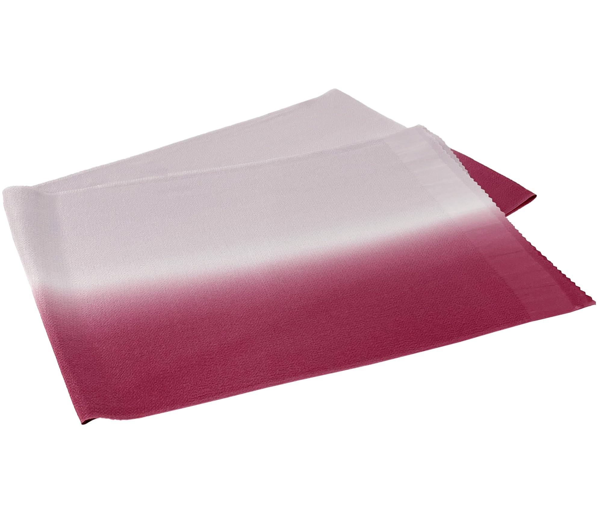 

Pure Silk Crepe Blurred Obiage Nuance Color Japanese Traditional Color Made in Japan Gradation x [NISHIORI] (No1 [Wine Pink])