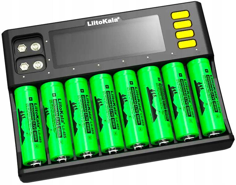 Ładowarka Uniwersalna Do Baterii Akumulatorów Aaa 18650 Liitokala Lii-S8