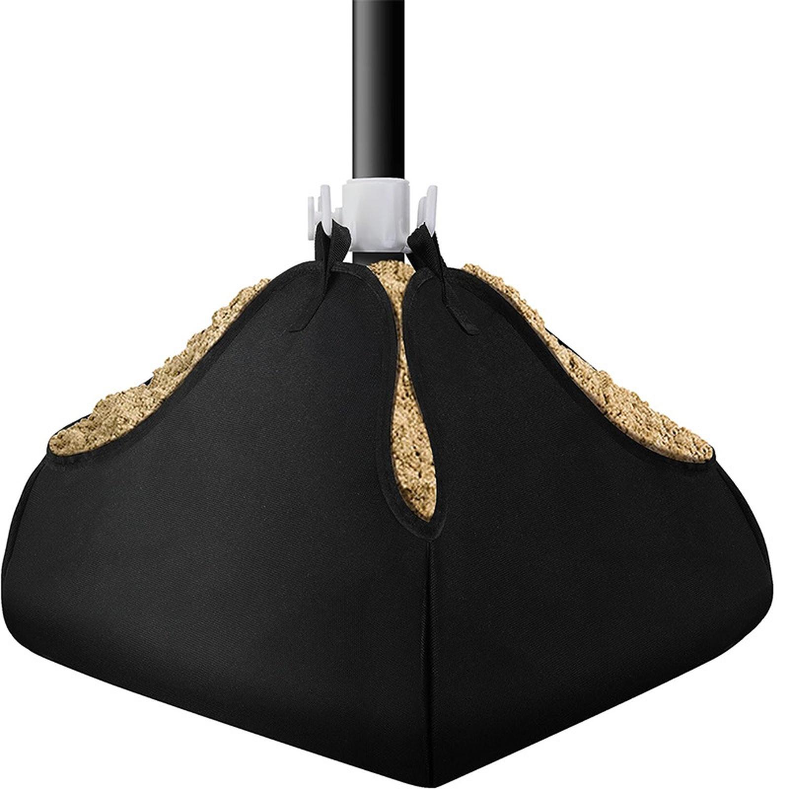 

Beach Umbrella Base Weight 600D Oxford Cloth Heavy Duty Beach Sun Umbrella Sand Bags for Patio Umbrella Stand Cantilever Base one size чёрный
