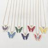 Butterfly Pendant Choker Adjustable Chain Necklace Perfect Gift for Girls Women