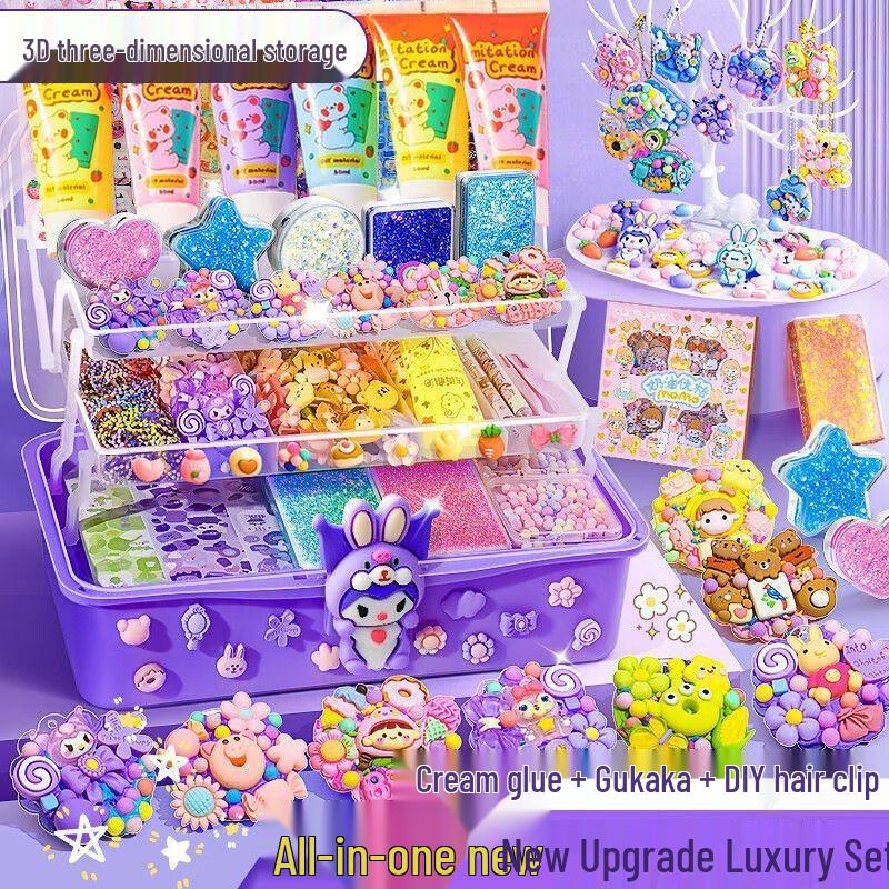 

Luxury Edition Girls Cream Glue Toy Set 303 pieces