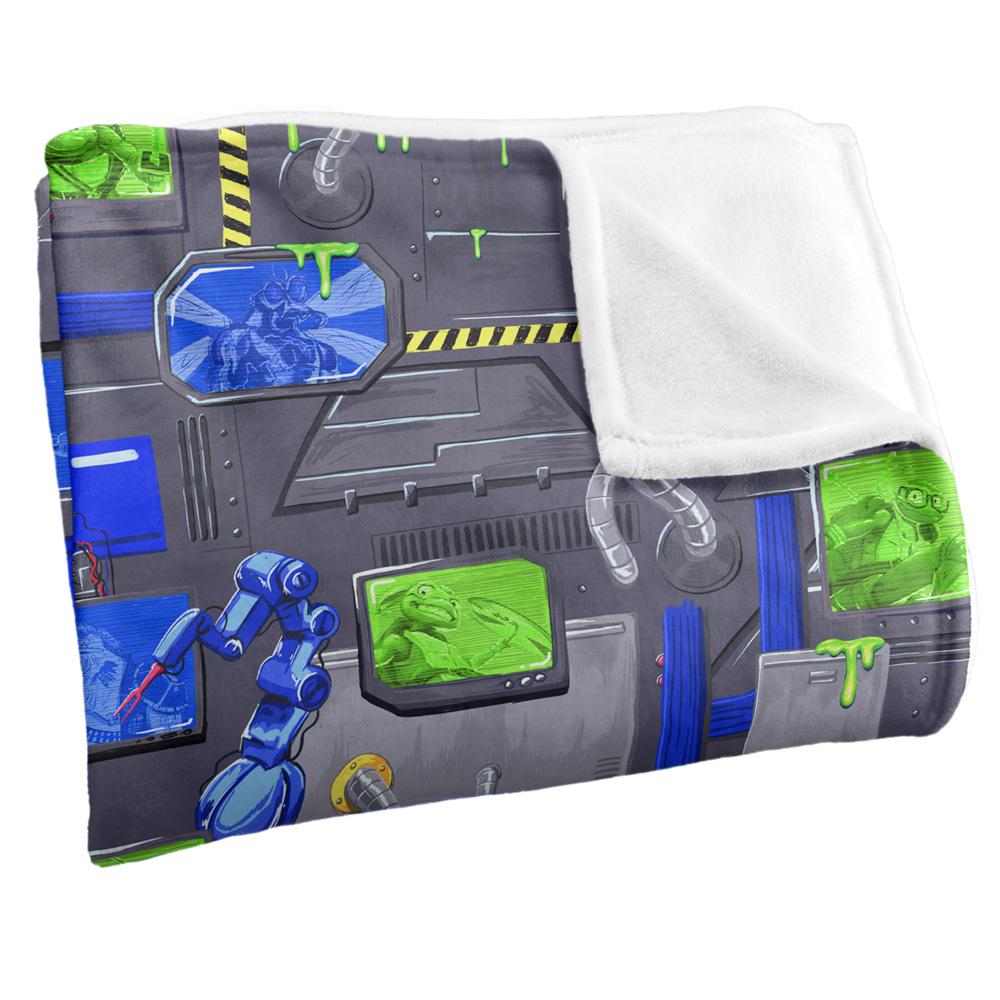 Teenage Mutant Ninja Turtles: Mutant Mayhem Sewer Tech Silky Patterned Supersoft Blanket