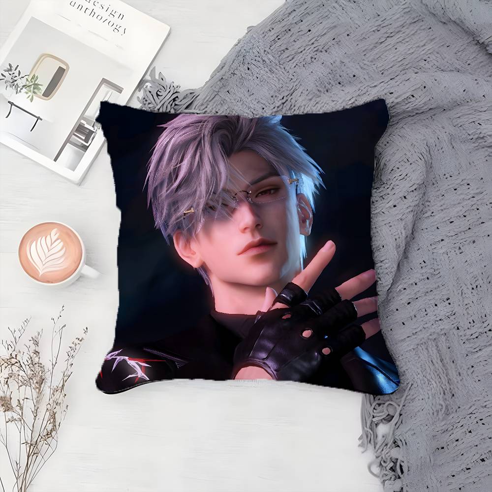 L-Love And Deepspace-MT Handsome Man Sylus Pillow Case Printing Pillowcase Living Room Sofa Cushion Cover Bedroom Room Decor