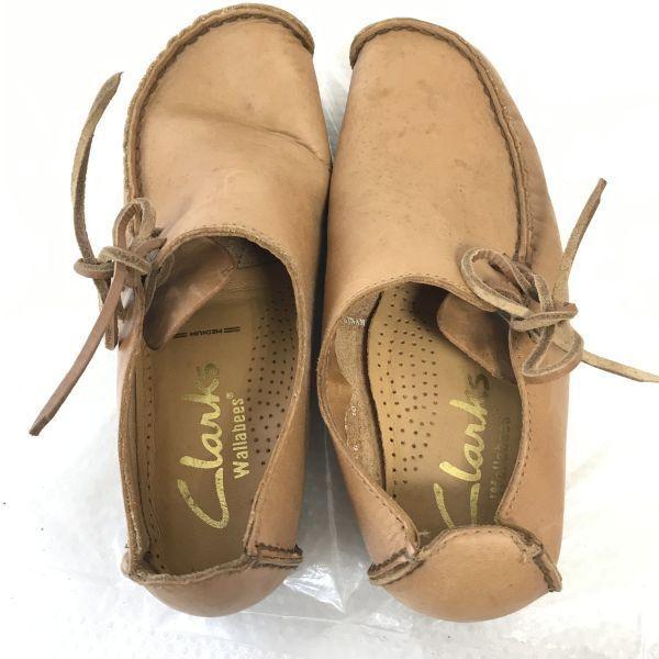 Clarks Wallabees Leather Moccasin Brown 4.5/23.0-23.5cm(USED)