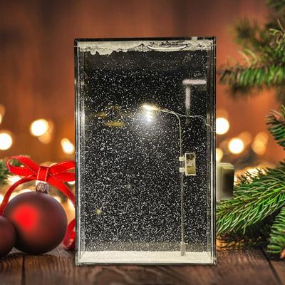 36925 Sets Snowy Night Light DIY Set Christmas Snow Scene Lamp