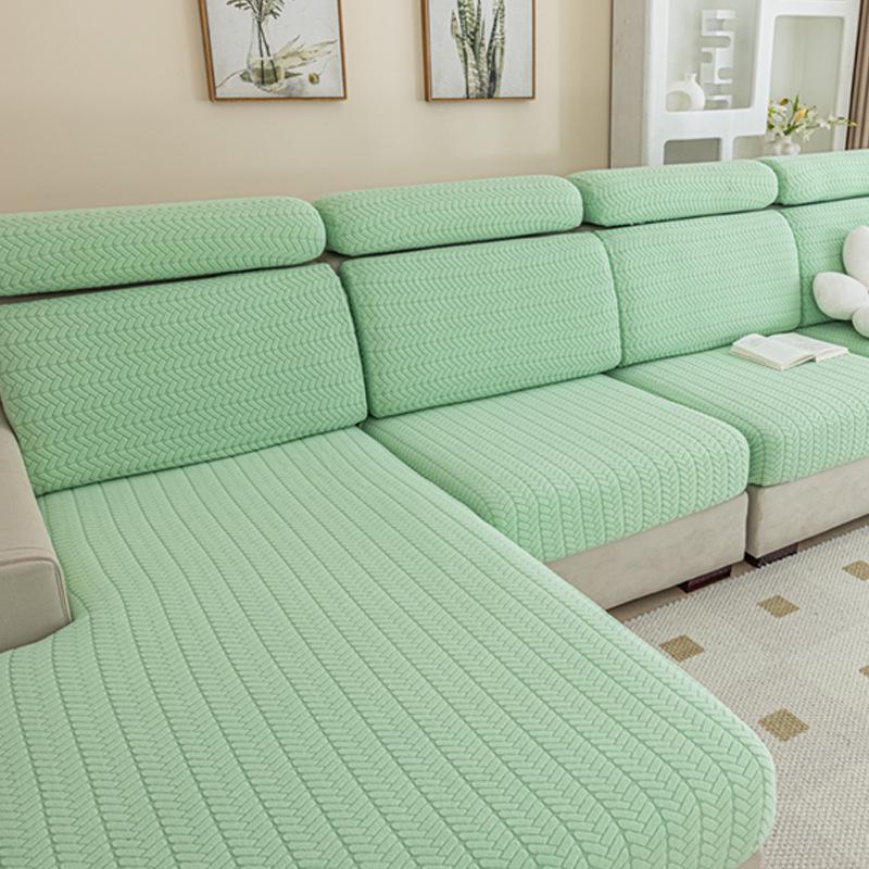 Elastic Sofa Cover Cushion Cover Sofa Hat Solid Color Sofa Cover All-inclusive Four Seasons Universal Cover Sofa Cushion Cover