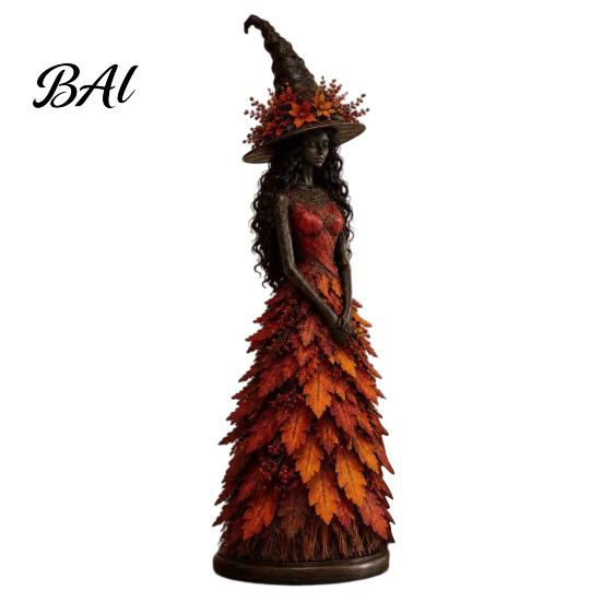 Cadouri Tematice Vrăjitoare Sezoniere Figurină de Toamnă, Statuie de Halloween, Decor de Masă de Toamnă, Decorare Raft Statuete Colecționabile pentru Șemineu