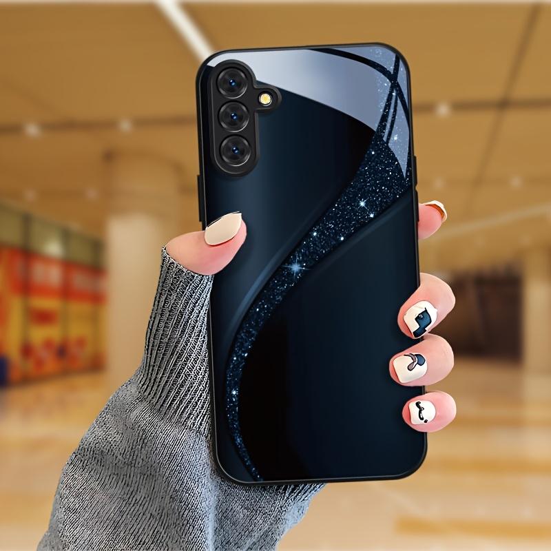 Fashion tempered glass phone case suitable for Samsung Galaxy S26 S25 S24 S23 S22 S20 FE Ultra Plus anti drop back cover
