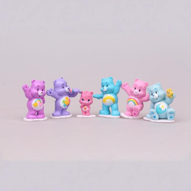 12 Rainbow Bear Love Bear Ornament Micro Landscape Cake Decorative Toys